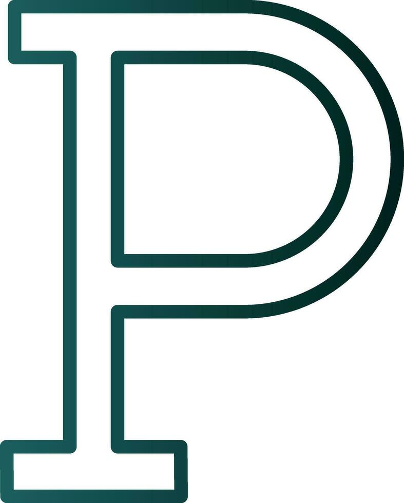 Letter P Vector Icon Design