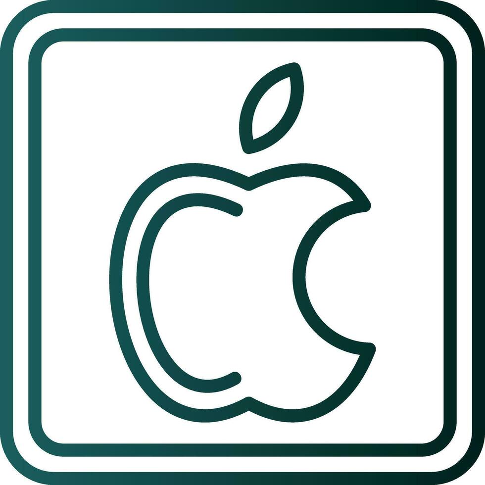 manzana logo vector icono diseño