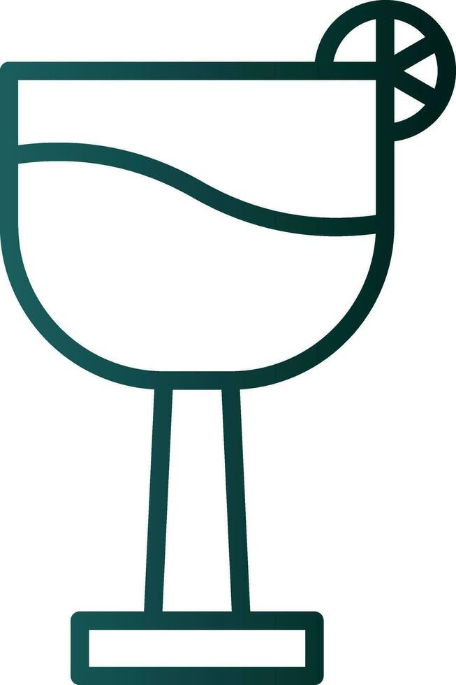 Cocktail Glass Vector Icon Design