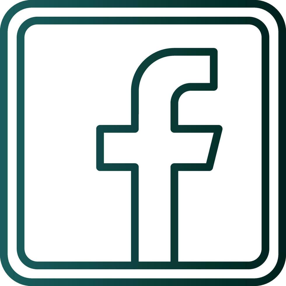 Facebook logo vector icono diseño