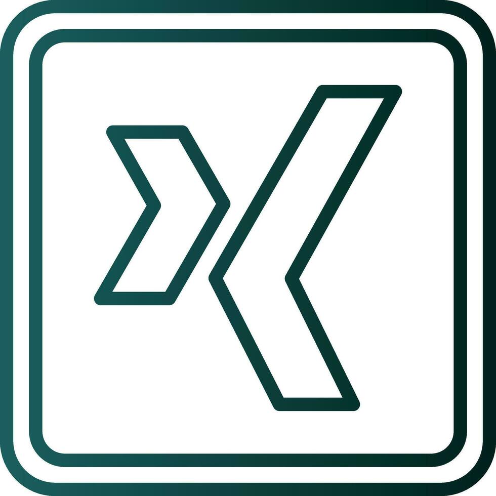 Xing Logo Vector Icon Design