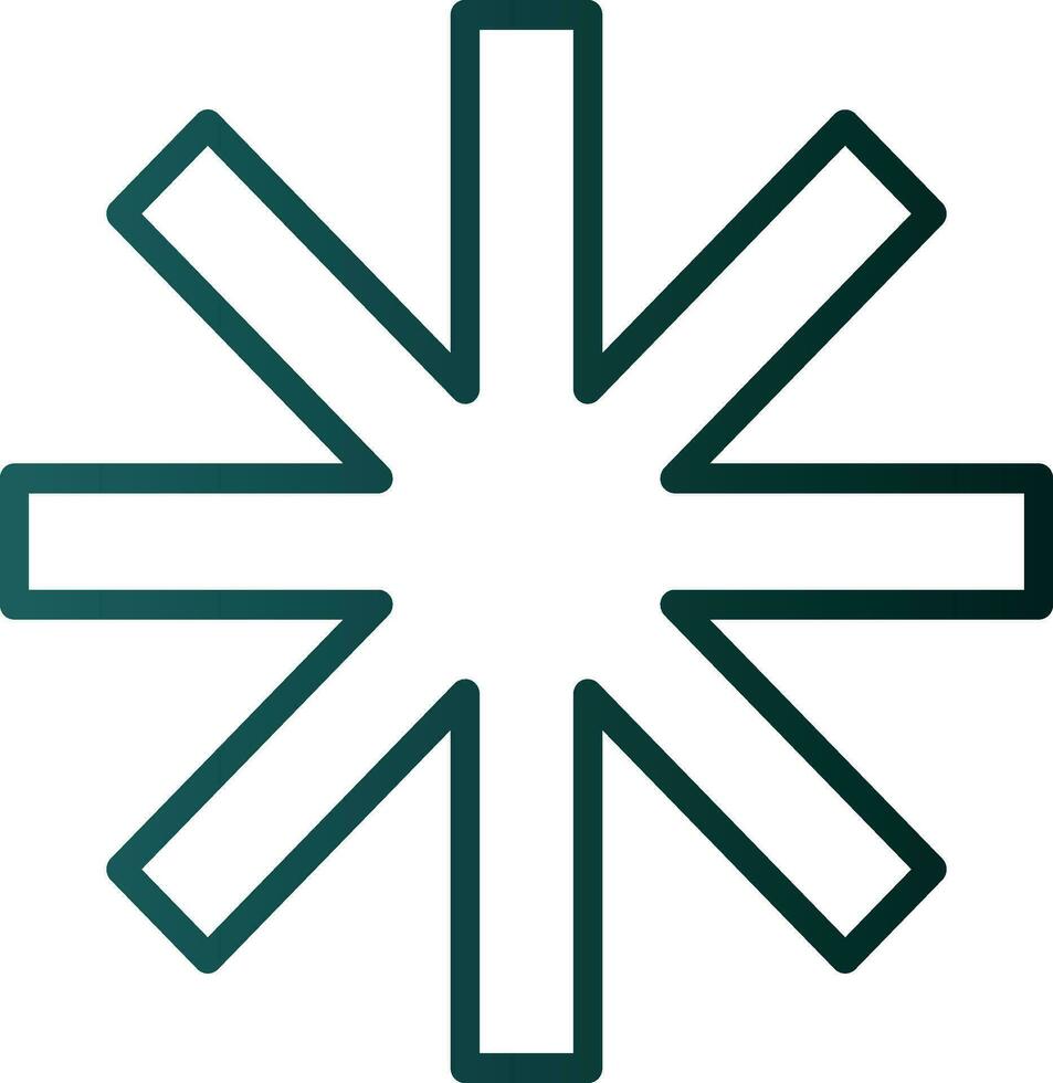Asterisk Vector Icon Design