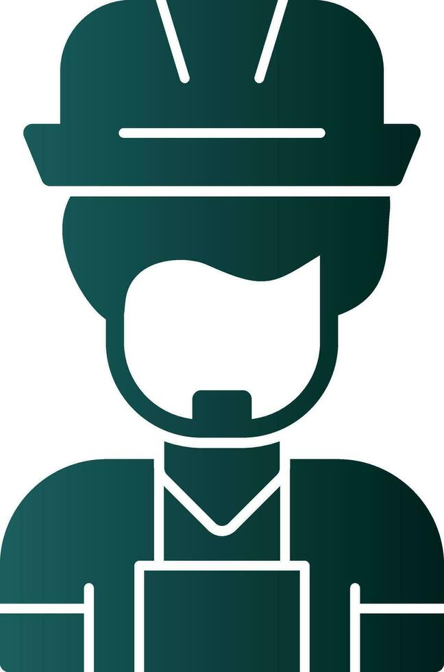 Construction Worker Vector Icon Design