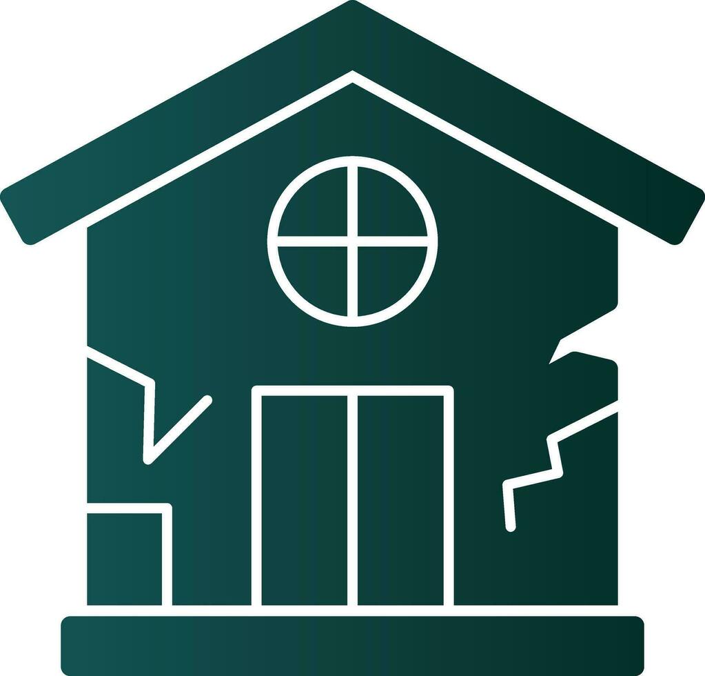 Damage House Vector Icon Design