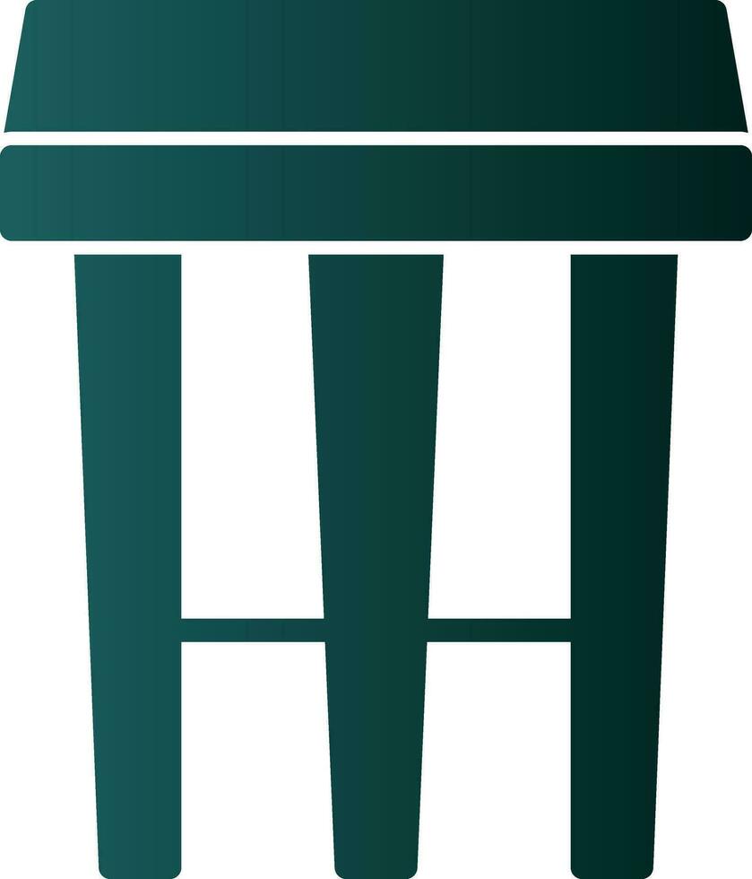 Stool Vector Icon Design