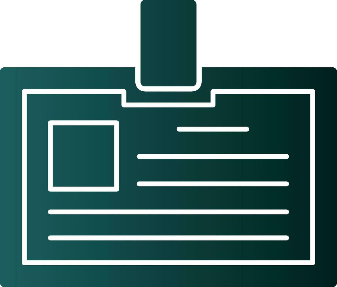Identification card Vector Icon Design