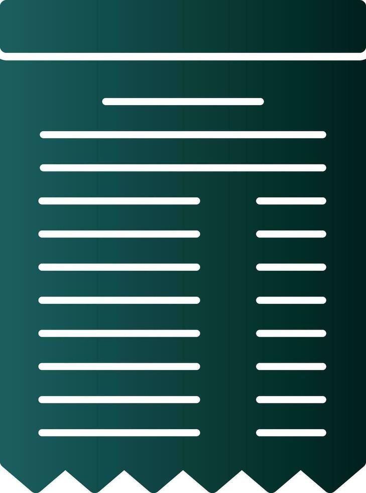 Receipt Vector Icon Design