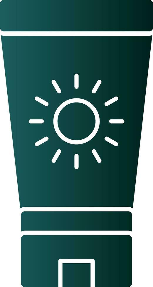 Sun block Vector Icon Design