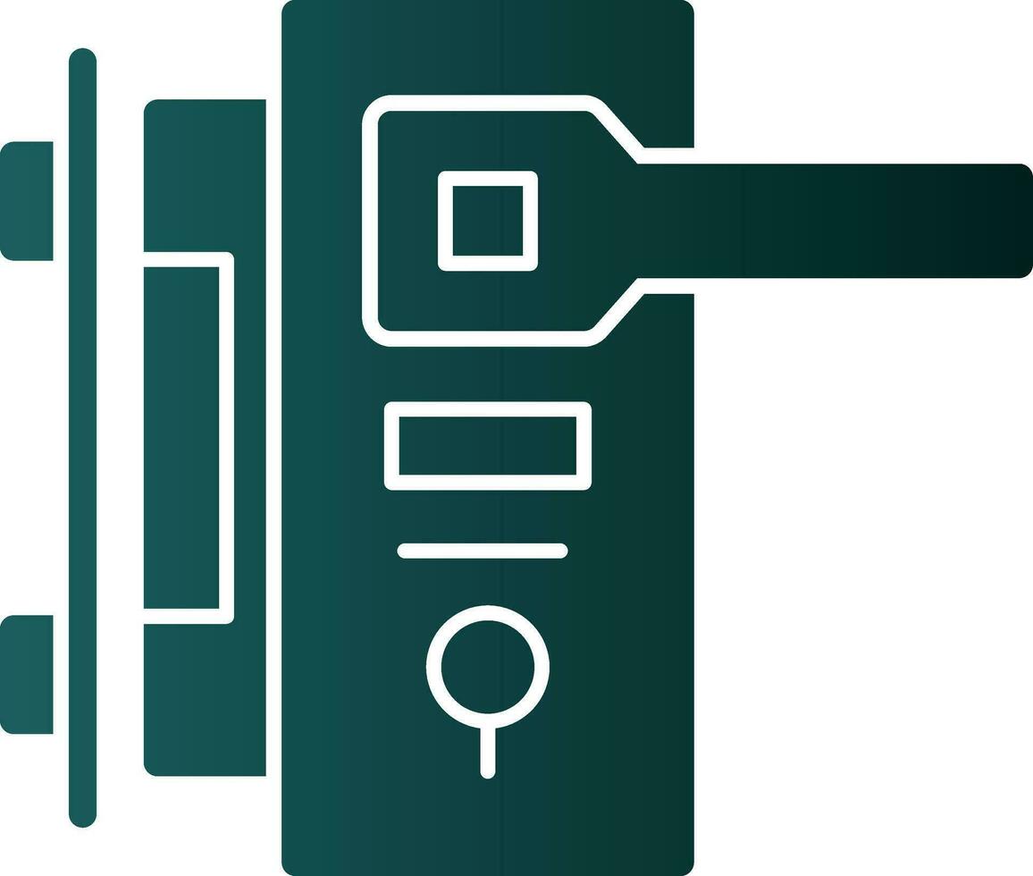 Door handle Vector Icon Design
