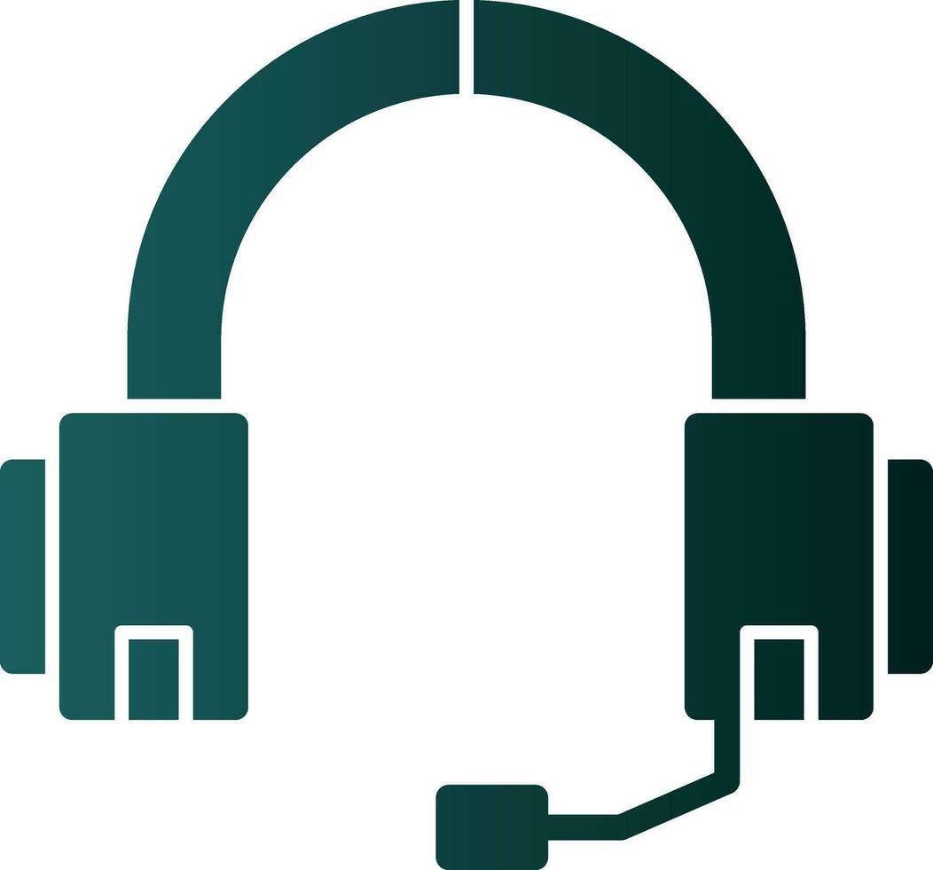 diseño de icono de vector de auriculares