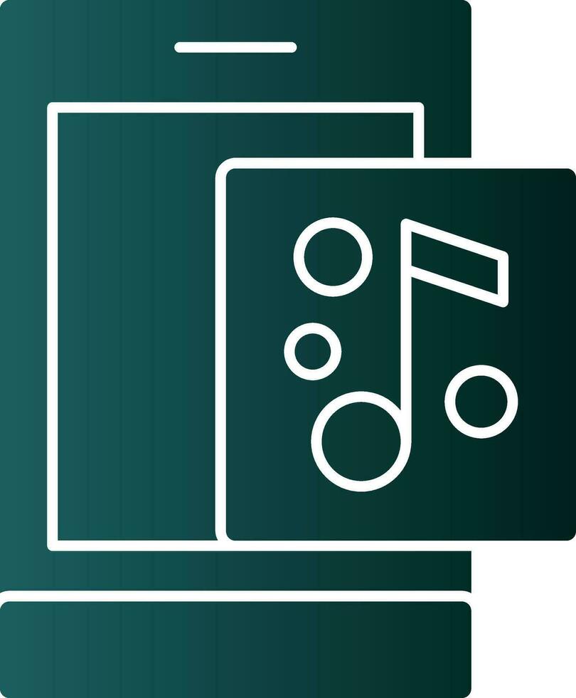Music app Vector Icon Design