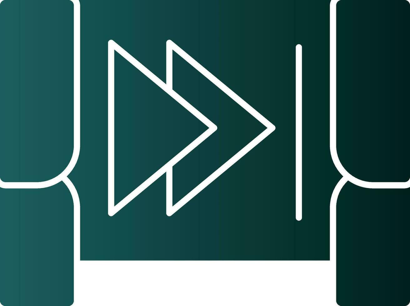 Step forward Vector Icon Design