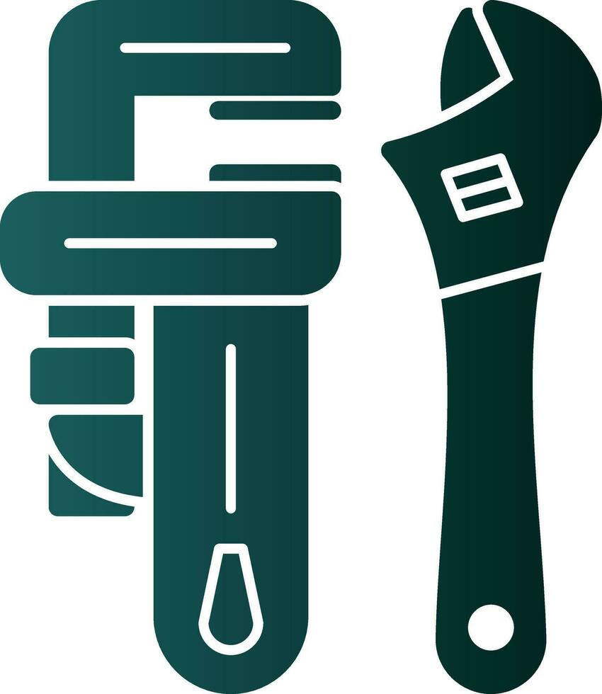 Pipe wrench Vector Icon Design