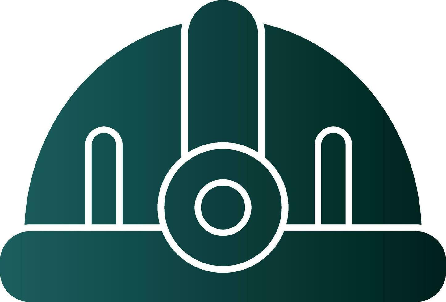 Torch helmet Vector Icon Design
