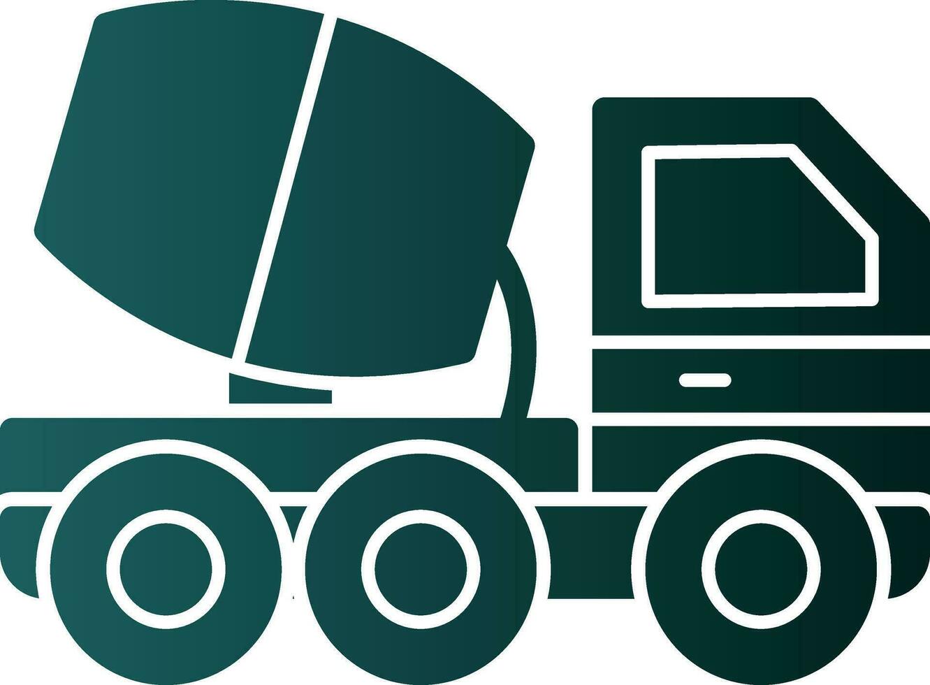 Cemment truck Vector Icon Design