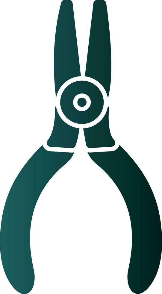 Needle nose pliers Vector Icon Design