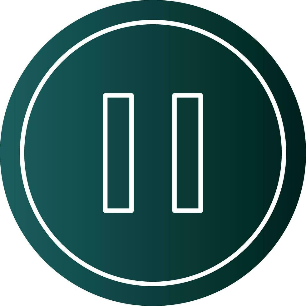 Pause Vector Icon Design