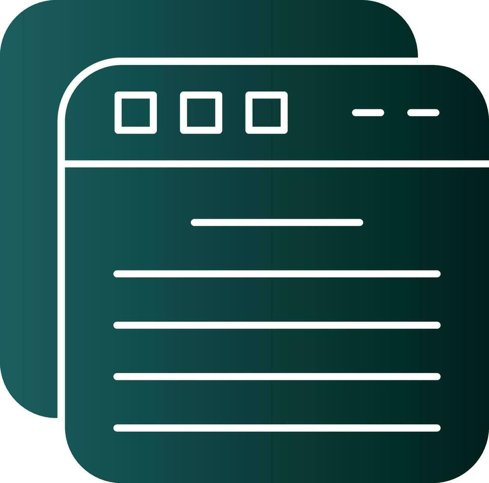 Tabs Vector Icon Design