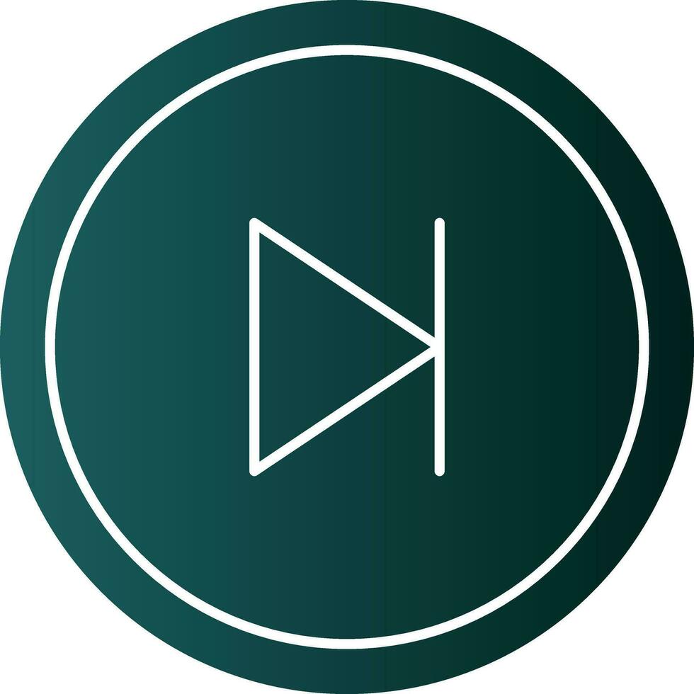 Skip Vector Icon Design