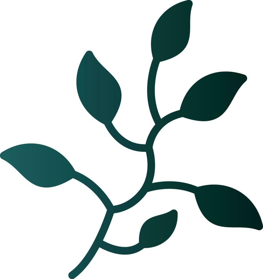 Branch Leaves Vector Icon Design