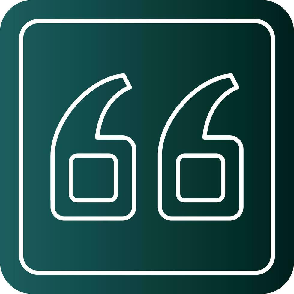 Quote Left Vector Icon Design