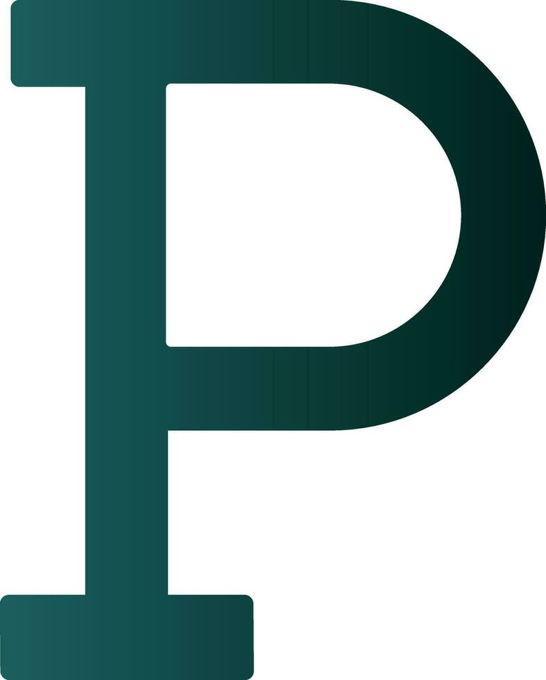 Letter P Vector Icon Design