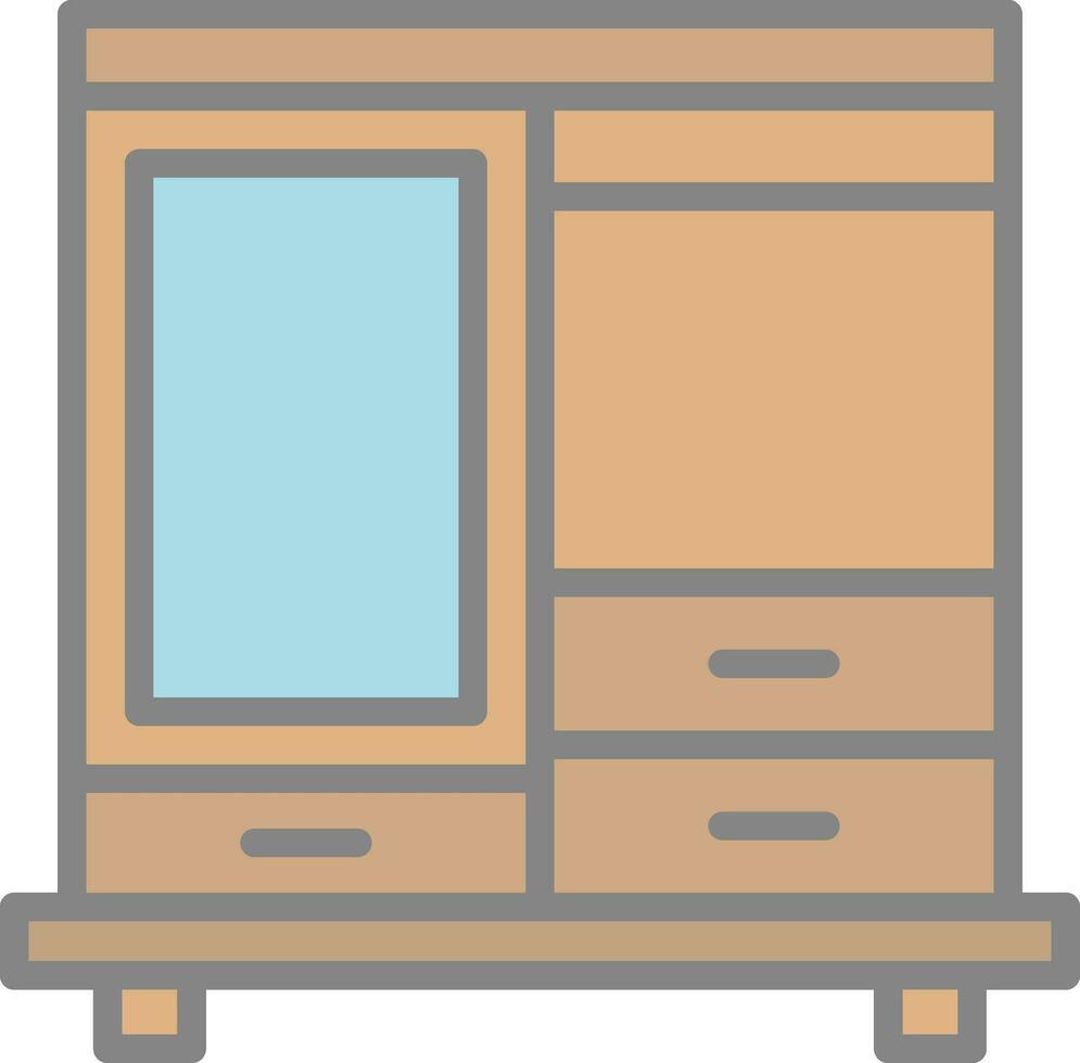 Wardrobe Vector Icon Design