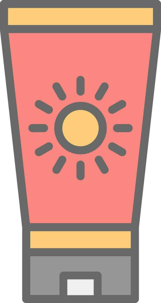 Sun block Vector Icon Design