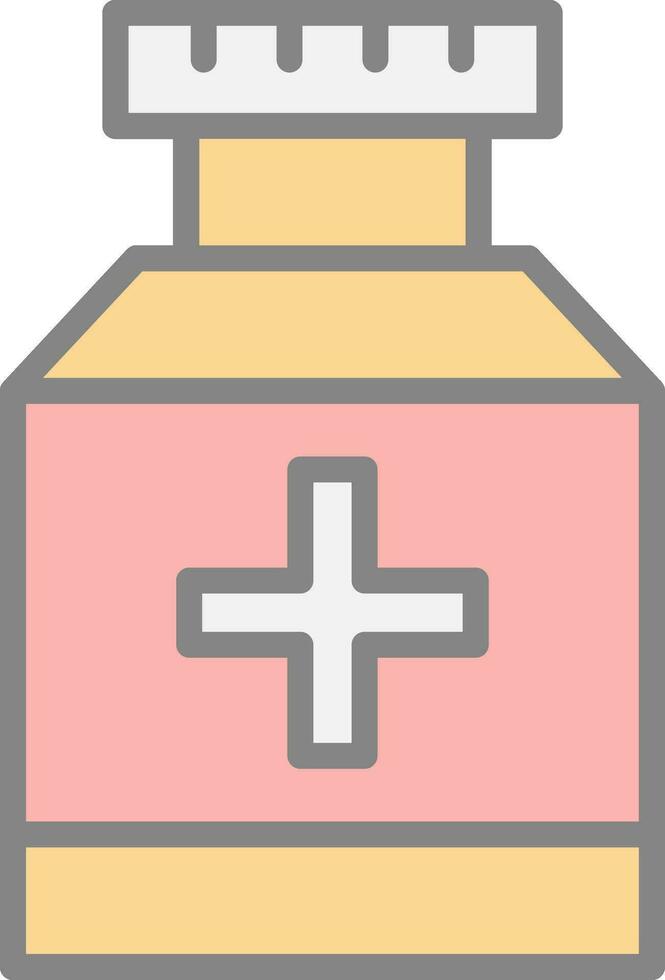 Diseño de icono de vector de tarro de pastillas