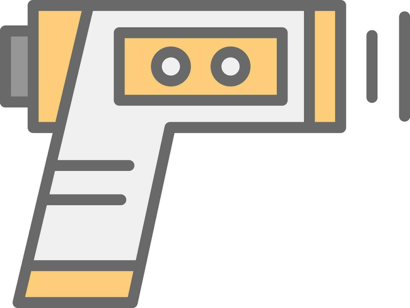 Thermometer gun Vector Icon Design
