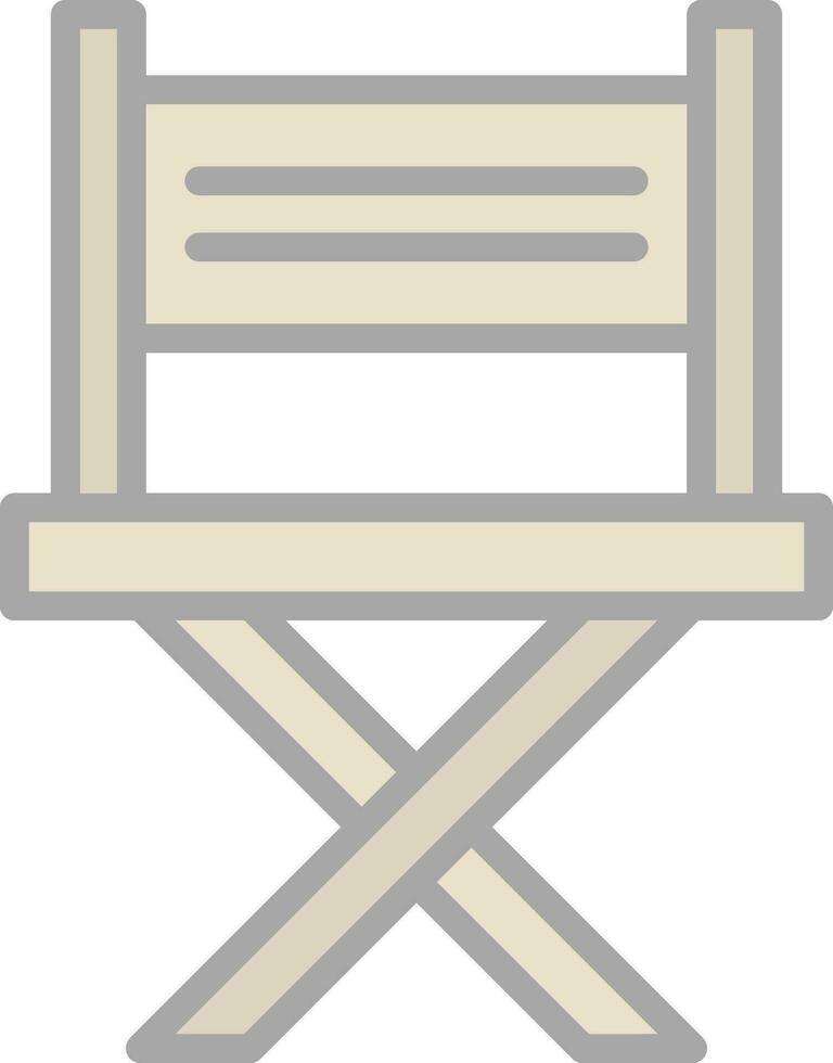 diseño de icono de vector de silla de director