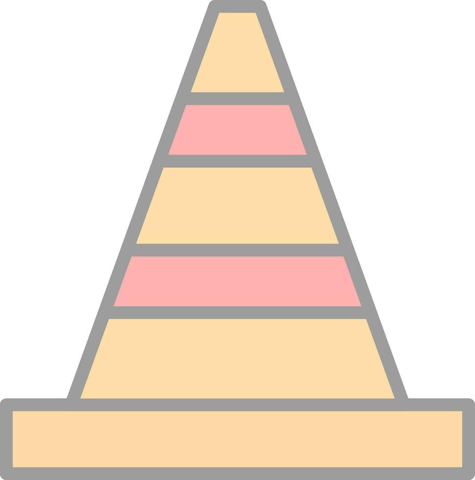 Traffic cone Vector Icon Design