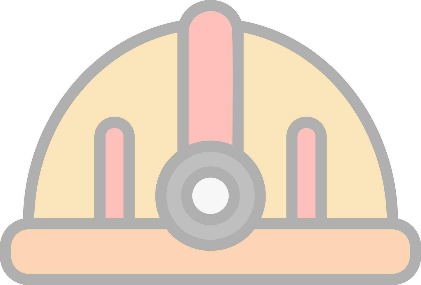 Torch helmet Vector Icon Design