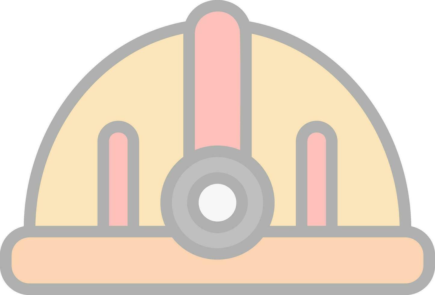 Torch helmet Vector Icon Design