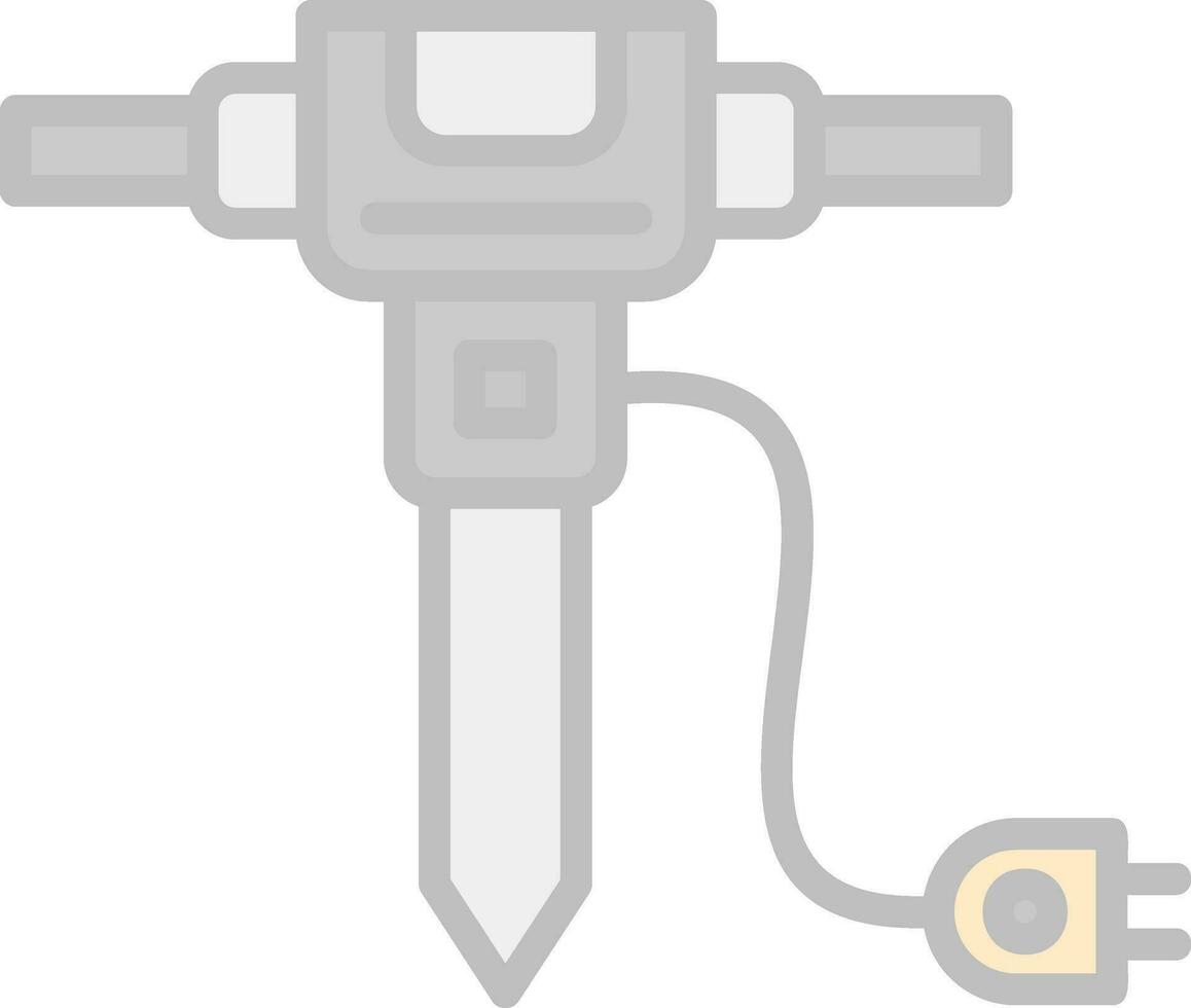 Jackhammer Vector Icon Design