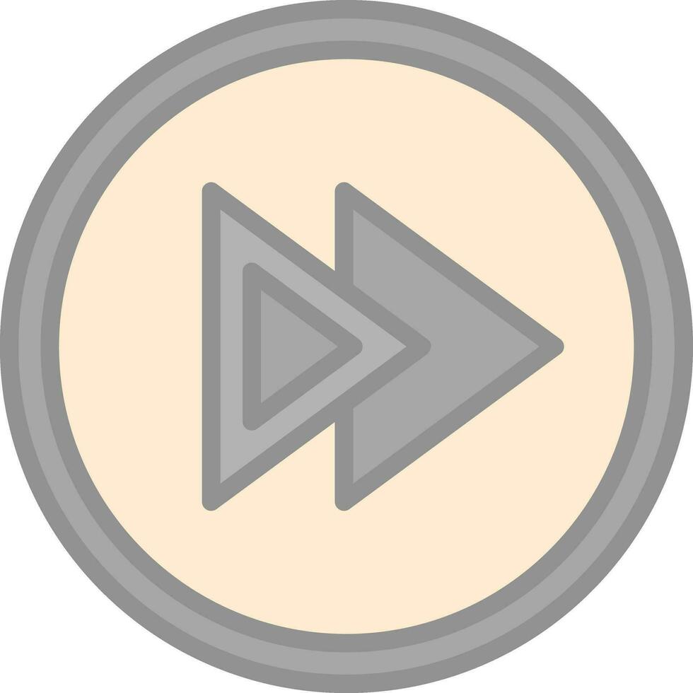 Fast Forward Vector Icon Design