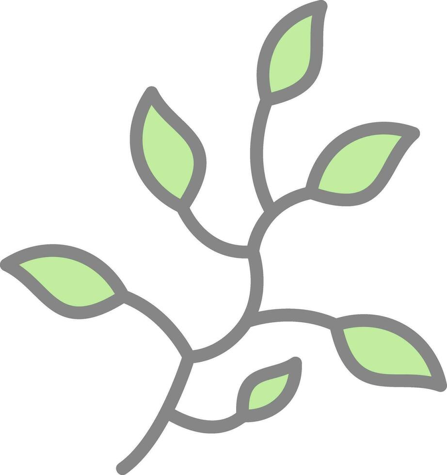 Branch Leaves Vector Icon Design