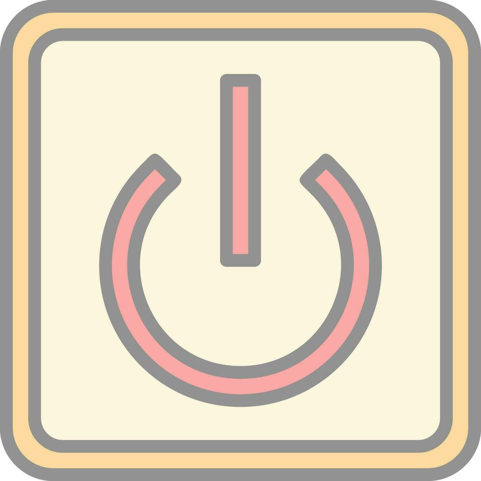 Power Button Off Vector Icon Design