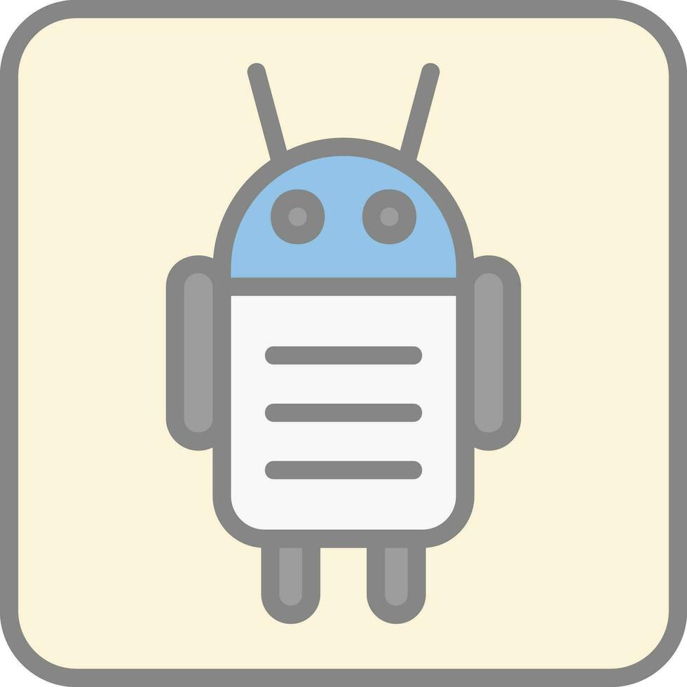 Android Character Vector Icon Design