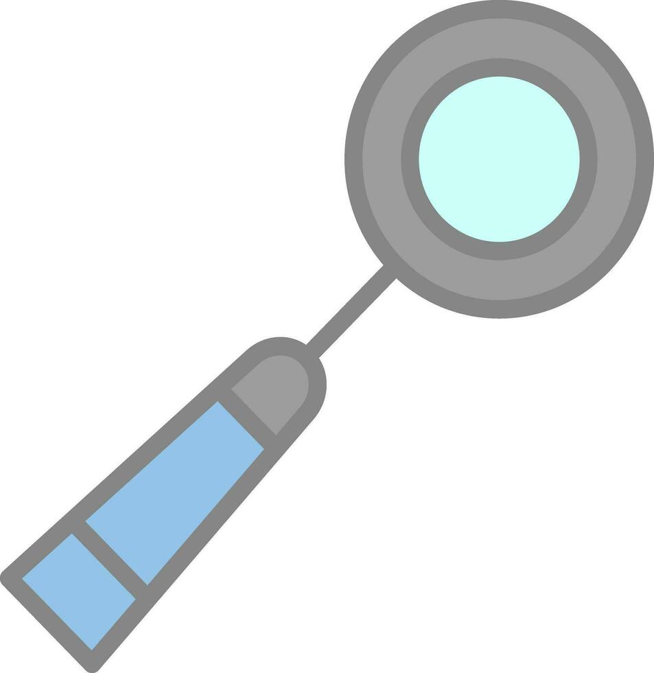 Mouth mirror Vector Icon Design