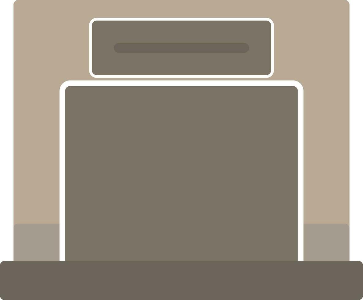 Fireplace Vector Icon Design