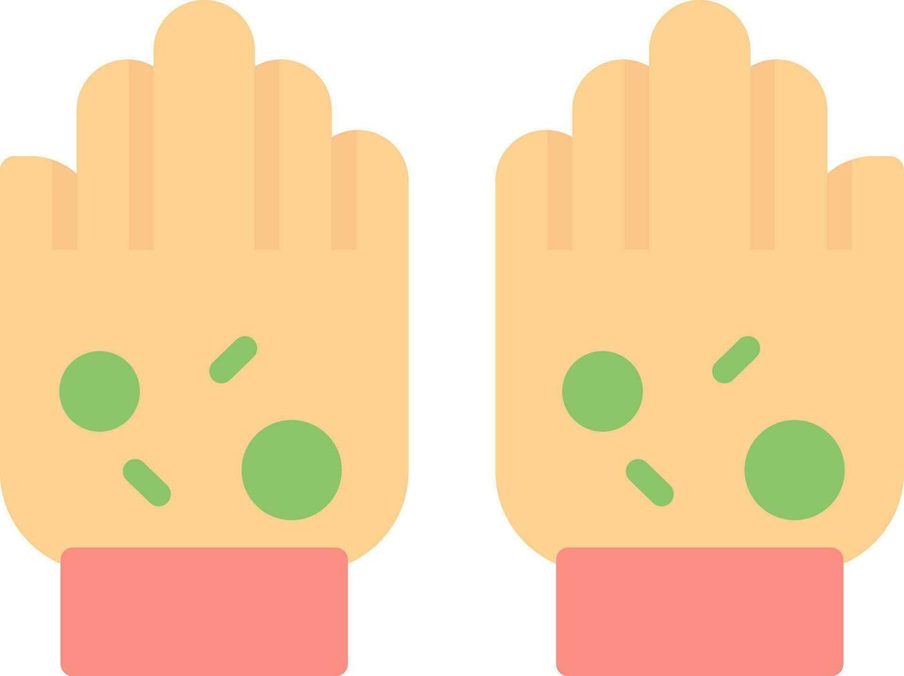Dirty hands Vector Icon Design