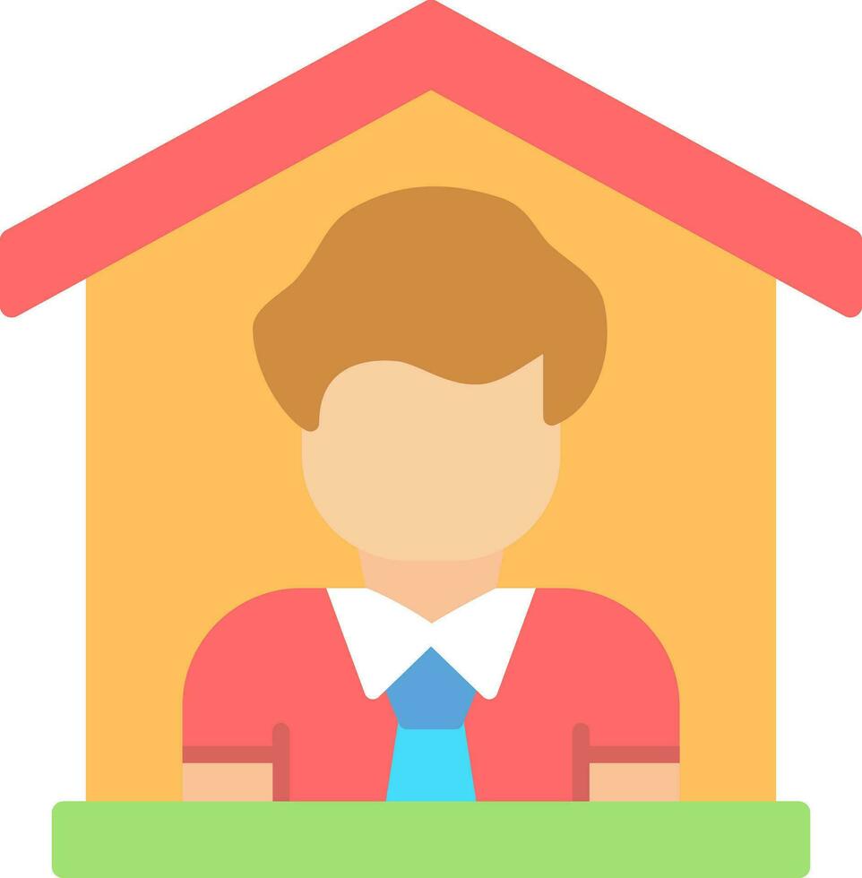 Stay at home Vector Icon Design
