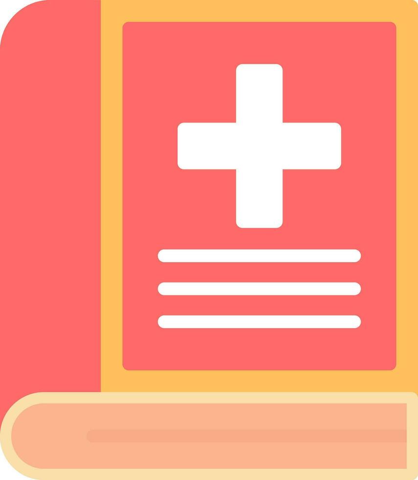 Medical book Vector Icon Design