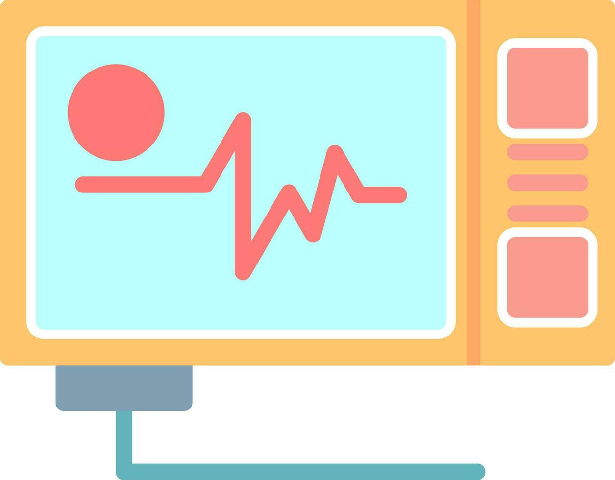 Ecg reading Vector Icon Design