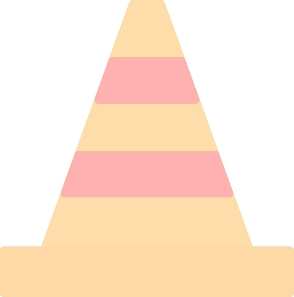 Traffic cone Vector Icon Design