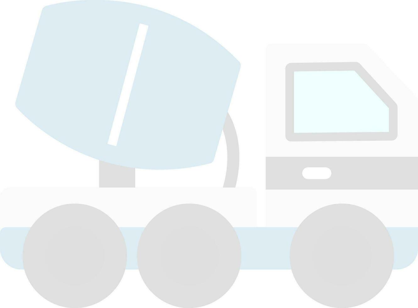 Cemment truck Vector Icon Design