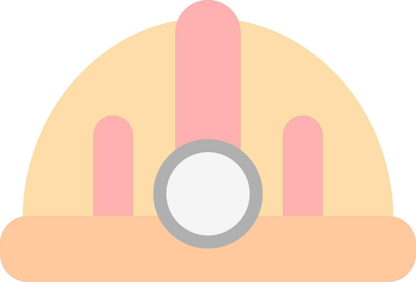 Torch helmet Vector Icon Design