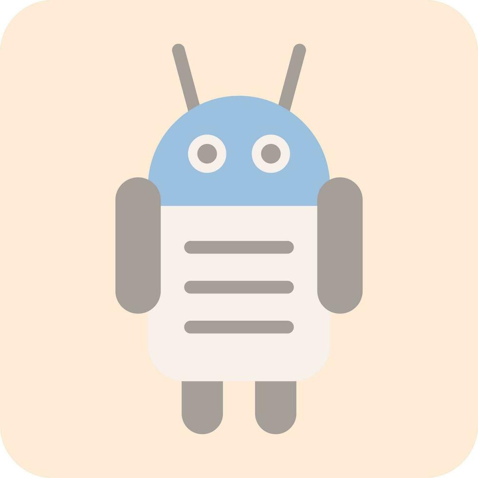 Android Character Vector Icon Design