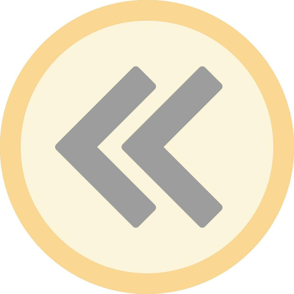Left Chevron Vector Icon Design